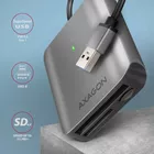 AXAGON Zewnętrzny czytnik kart CRE-S3, USB-A 3. 2 GEN 1, 3-slot lun SD/microSD/CF, obsługa UHS-II