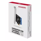 AXAGON Kontroler PCIe 2x wewnętrzny 19-pinowy port USB 3.2 GEN 1, UASP, w tym LP, PCEU-034VL