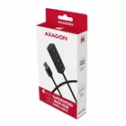 AXAGON Hub 4-portowy Mini metalowy USB 3.2 Gen 1 HUE-M1AL, 1.2m USB-A kabel