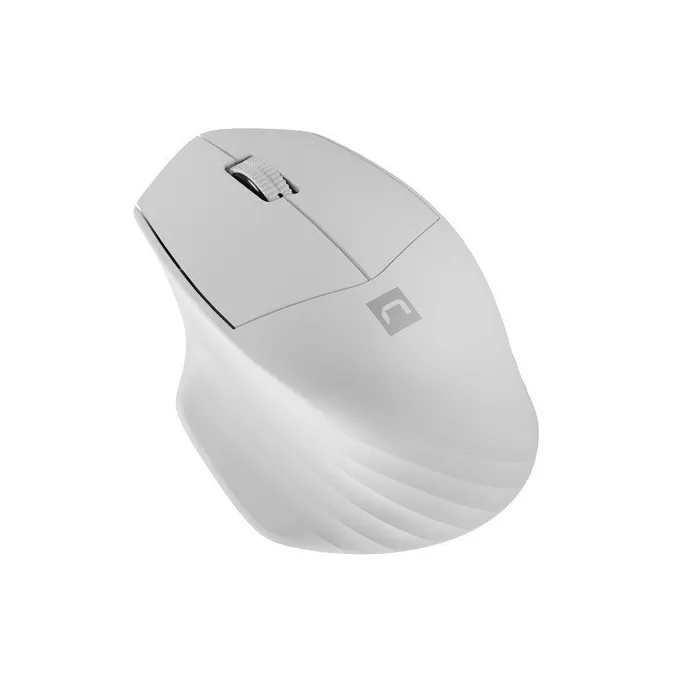Natec Mysz bezprzewodowa Siskin 2 1600 DPI Bluetooth 5.0 + 2.4GHz, biała