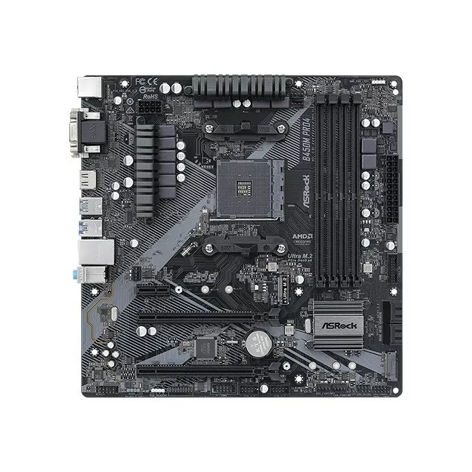 ASRock Płyta główna B450M PRO4 R2.0 AM4 4DDR4 HDMI uATX