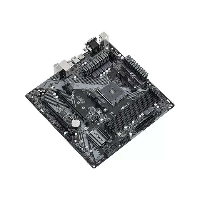 ASRock Płyta główna B450M PRO4 R2.0 AM4 4DDR4 HDMI uATX