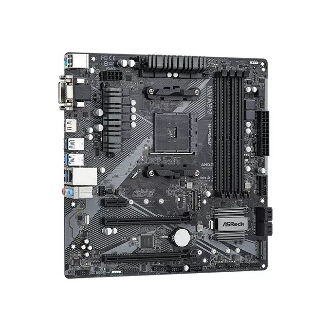 ASRock Płyta główna B450M PRO4 R2.0 AM4 4DDR4 HDMI uATX