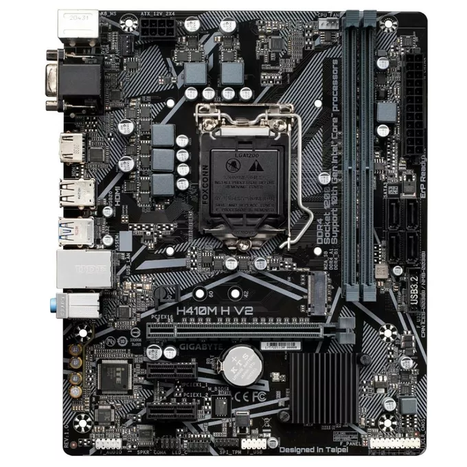 Gigabyte Płyta główna H410M H V2 s1200 2DDR4 HDMI/D-SUB M.2 mATX