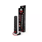Acar Listwa zasilająca F5 Power 1.5m 16A (5 gniazd) Czarna