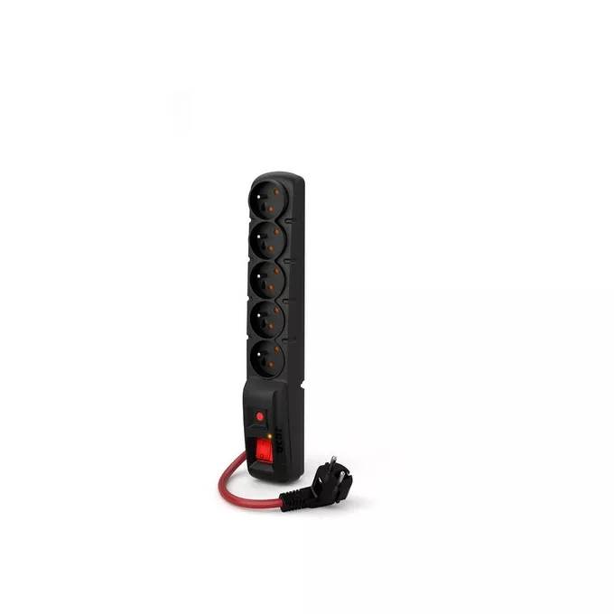 Acar Listwa zasilająca F5 Power 1.5m 16A (5 gniazd) Czarna