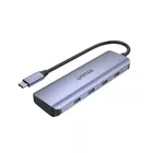 Unitek HUB USB-C 3.1; 4x USB-C; 5 Gbps; kabel 15cm; H1107K