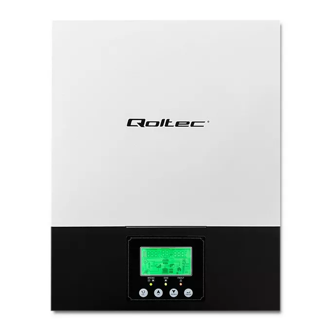 Qoltec Hybrydowy inwerter solarny Off-Grid 1.5kW | 80A | MPPT | Sinus