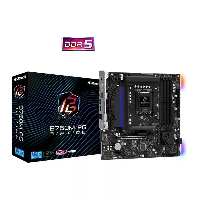 ASRock Płyta główna B760M PG RIPTIDE s1700 4DDR5 DP/HDMI/USB mATX