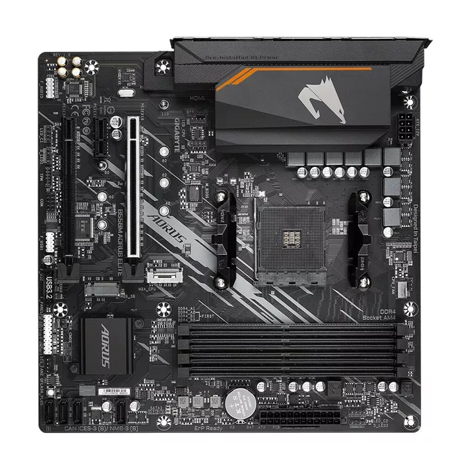 Gigabyte Płyta główna B550M AORUS ELITE AM4 4DDR4 2HDMI/DVI-D mATX