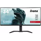 IIYAMA Monitor 34 cale G-MASTER GB3467WQSU-B5 VA,UWQHD,165HZ,HAS(15cm),1500R,4xUSB