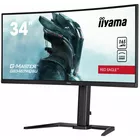 IIYAMA Monitor 34 cale G-MASTER GB3467WQSU-B5 VA,UWQHD,165HZ,HAS(15cm),1500R,4xUSB