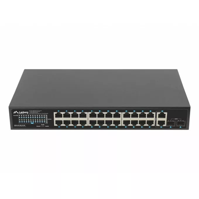 Lanberg Switch 24x1GB POE+ 2xGB 2x rack 19'' gigabit ethernet 250W