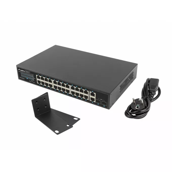 Lanberg Switch 24x1GB POE+ 2xGB 2x rack 19'' gigabit ethernet 250W