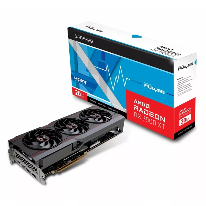 Sapphire Technology Karta graficzna Radeon RX 7900 XT Pulse 20GB GDDR6 320bit 2DP/2HDMI
