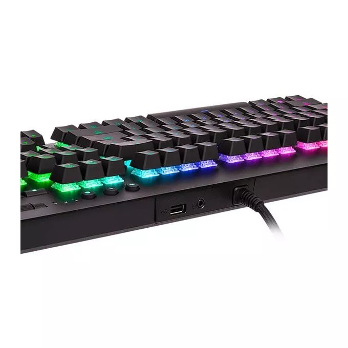 Thermaltake Klawiatura gamingowa - Tt eSports Level 20 GT RGB Black Cherry MX Silver