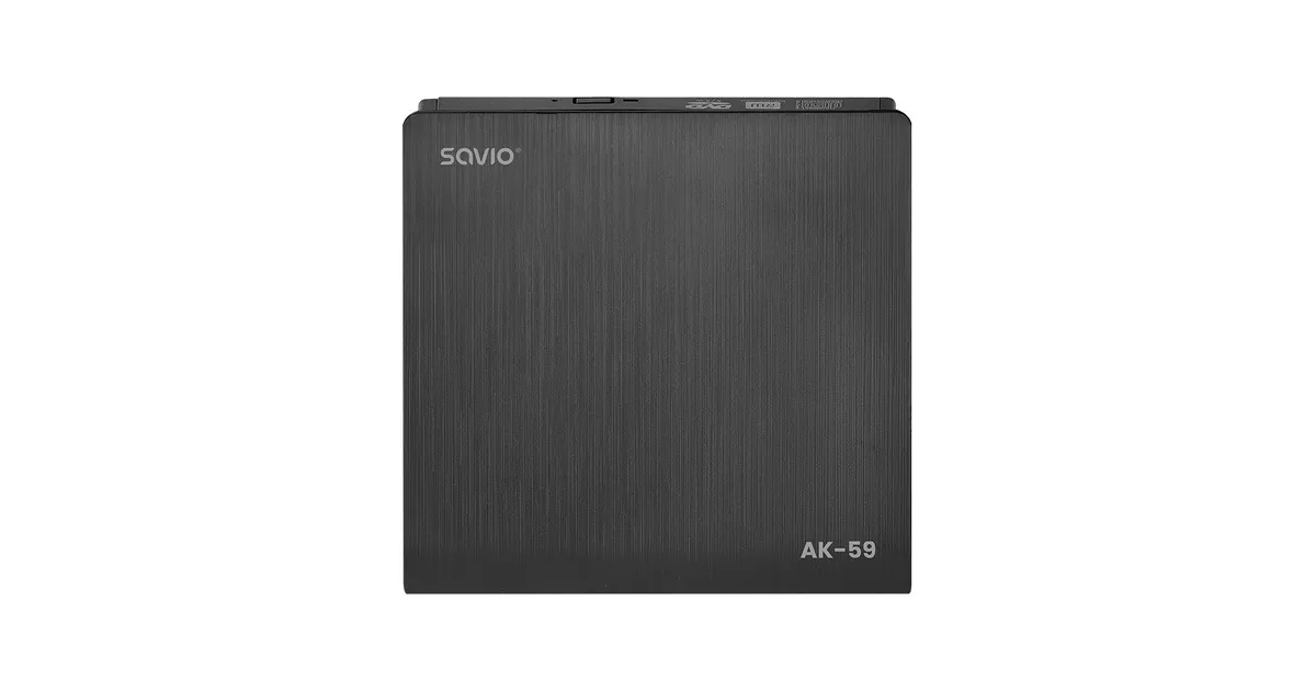 Savio Zewnętrzna nagrywarka typu Slim CD/DVD R/RW, USB-C/USB-A, AK-59 ...