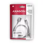AXAGON BUMM3-CM10AB Kabel Micro-B USB,  USB-C 3.2 Gen 1, 1m, 3A, ALU, PVC Czarny