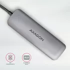 AXAGON HMC-HCR3A Wieloportowy hub 3x USB-A + HDMI + SD/microSD, USB-C 3.2 Gen1, 20cm USB-C kabel