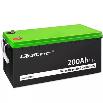 Qoltec Akumulator żelowy | 12V | 200Ah | GEL