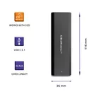 Qoltec Obudowa | kieszeń do dysków M.2 SATA SSD | NVME | USB typ C