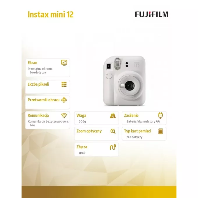 Fujifilm Aparat Instax mini 12 biały