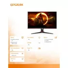 AOC Monitor Q27G2E 27 cali VA 155 Hz HDMIx2 DP