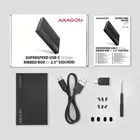 AXAGON EE25-GTR Obudowa zewnętrzna aluminiowa USB3.2 Gen 2 - SATA 6G 2.5\&quot; SSD/HDD