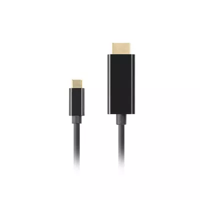 Lanberg Kabel USB-C(M)-&gt;HDMI(M) 4K 60HZ czarny