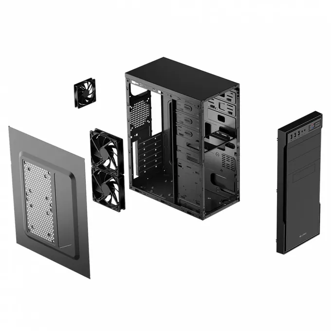 Logic Concept Obudowa Komputerowa bez zasilacza LOGIC L1 2xUSB 3.0 Czarna