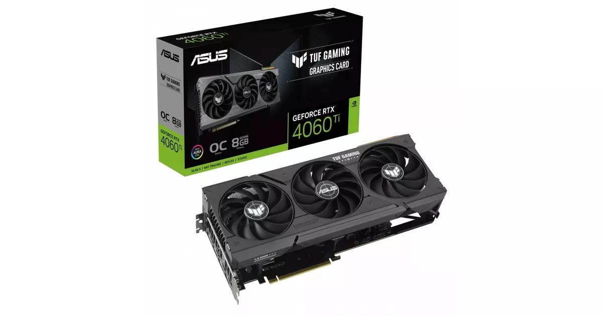 Asus Karta graficzna GeForce RTX 4060 Ti TUF Gaming OC 8GB
