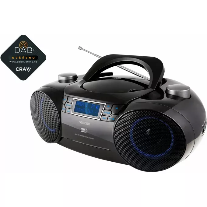 Sencor Boombox z DAB+ SPT 6500 odtwarzacz CD/MP3/USB/SD Bluetooth