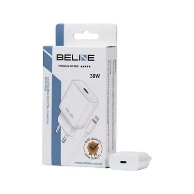 Beline Ładowarka sieciowa 30W USB-C + kabel lightning, biała