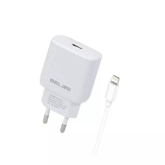 Beline Ładowarka sieciowa 30W USB-C + kabel lightning, biała