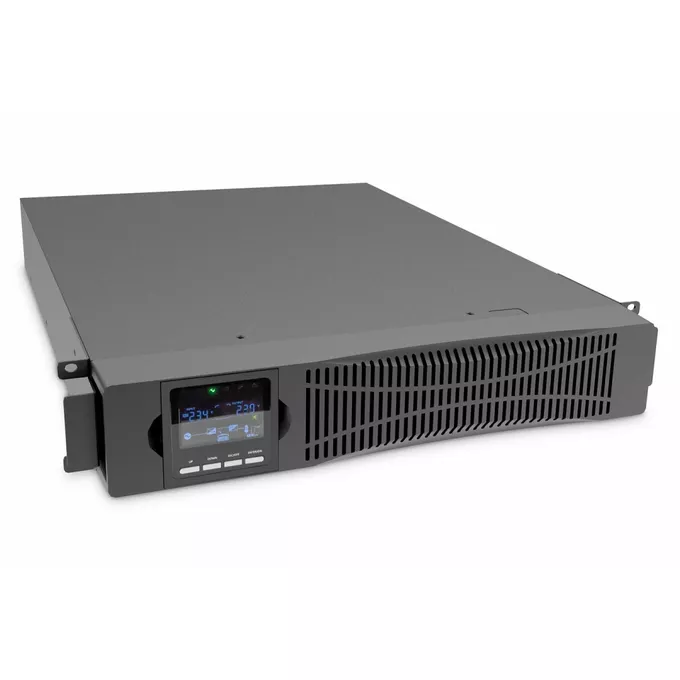 Digitus Zasilacz awaryjny UPS Online Rack 19&quot; LCD, 2000VA/2000W, 4x12V/9Ah, 8xC13, USB, RS232, RJ45