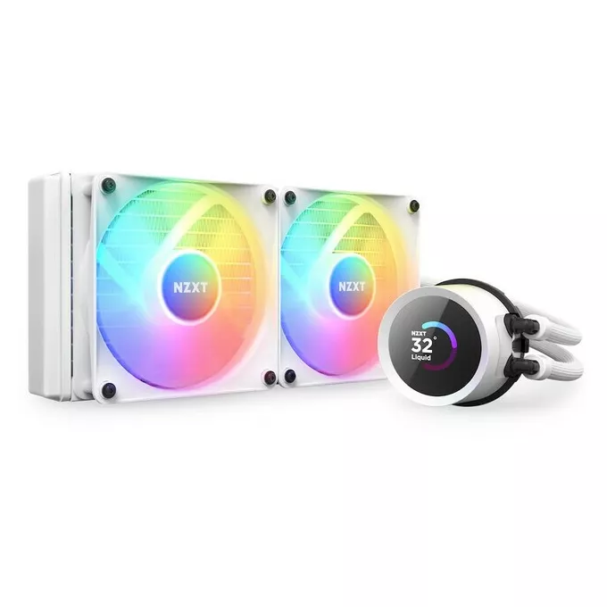 NZXT Chłodzenie wodne Kraken 240 RGB LCD Białe