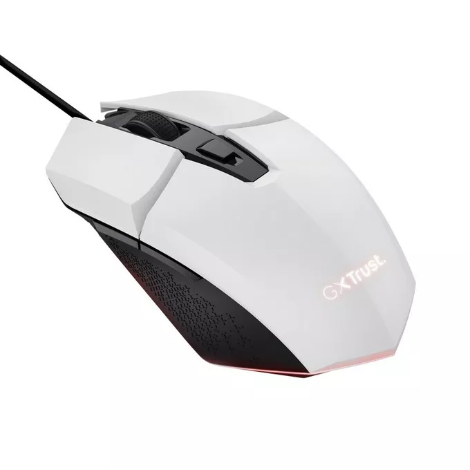 Trust Mysz gamingowa GXT109P Felox biała