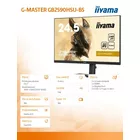 IIYAMA Monitor 24.5 cala GB2590HSU-B5 0.4ms,IPS,DP,HDMI,240Hz,F.Sync,HDR400