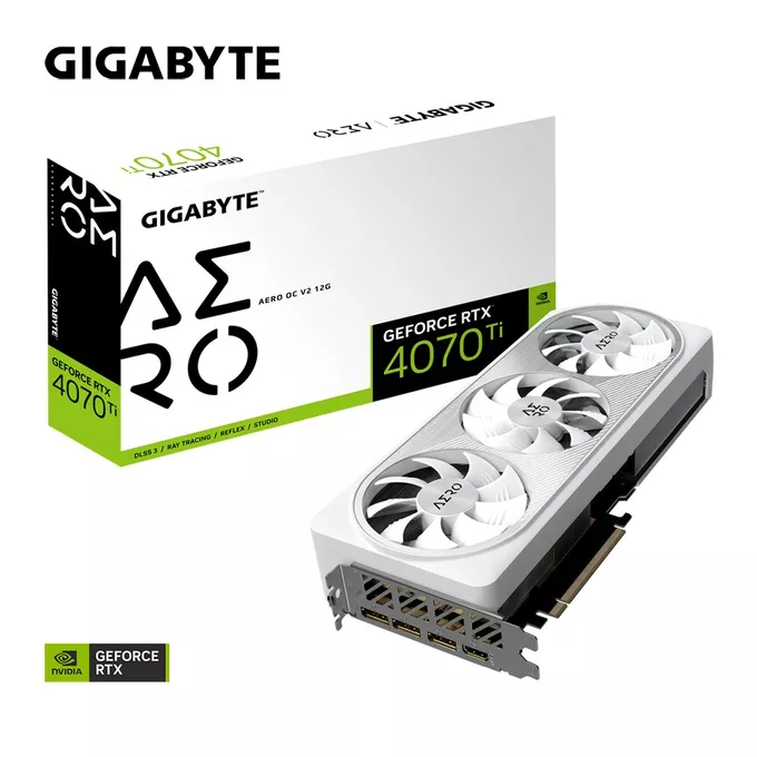 Gigabyte Karta graficzna GeForce RTX 4070 Ti Aero OC V2 12GB GDDR6X 192bit 3DP