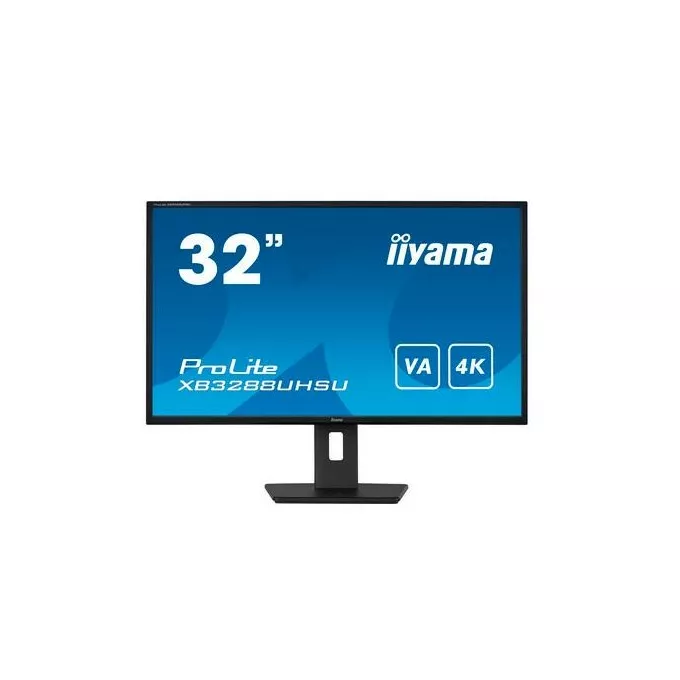 IIYAMA Monitor 31,5 cala XB3288UHSU 4K,VA,HDMI,DP,PIP,F.Sync,HAS/150mm,USB