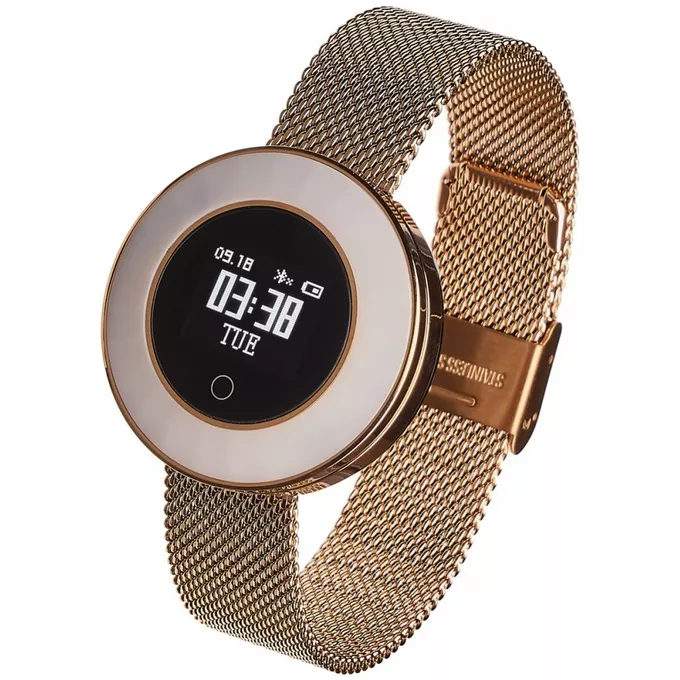 Garett Electronics Smartwatch Women Lea złoty