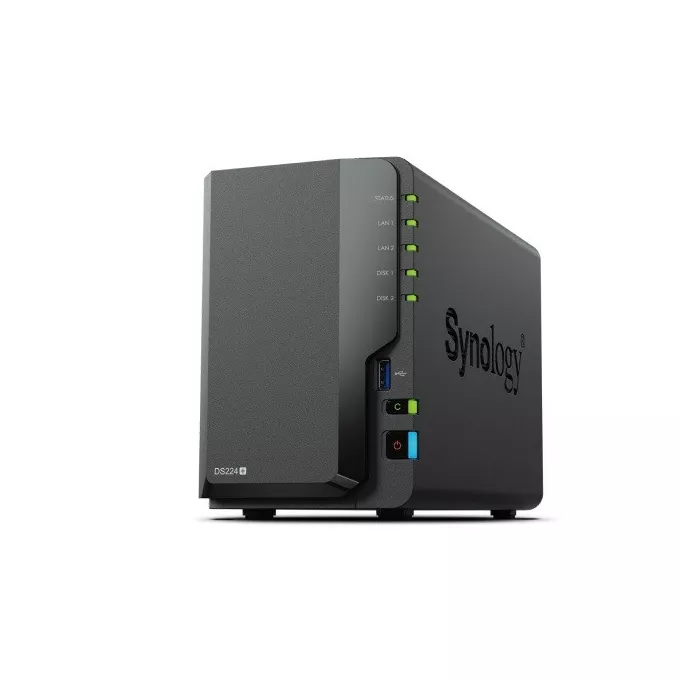 Synology Serwer DS224+ 2x0HDD J4125 2GB DDR4 2xRJ45 2xUSB 2Y