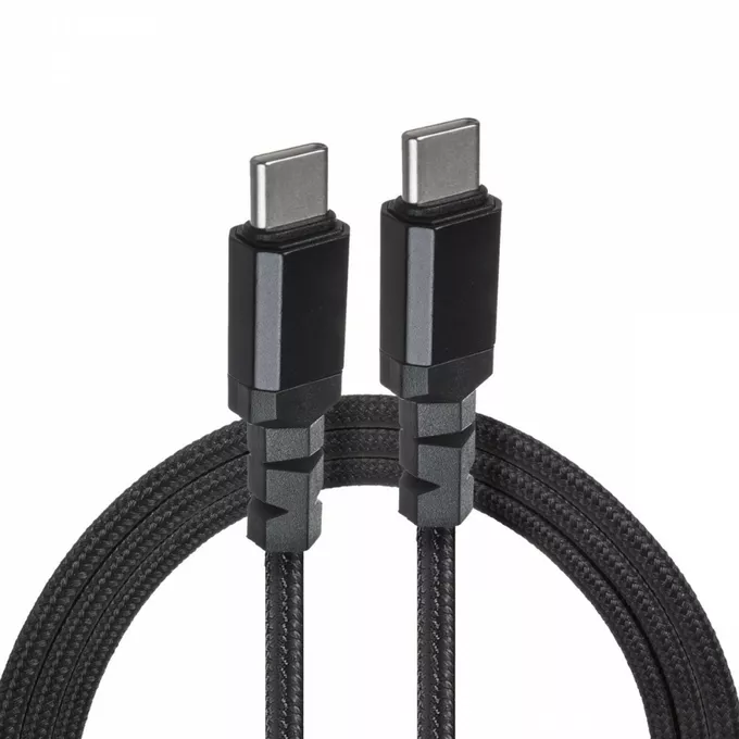 Maclean Kabel 2x USB-C 100W 1m wspierajacy PD przesyl danych do  10Gbps MCE491 Czarny