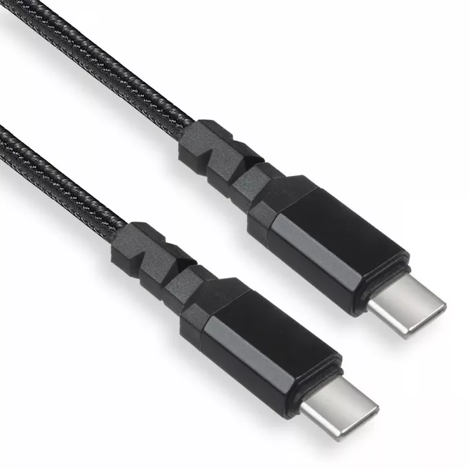 Maclean Kabel 2x USB-C 100W 1m wspierajacy PD przesyl danych do  10Gbps MCE491 Czarny