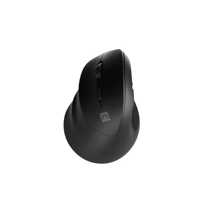Natec Mysz bezprzewodowa wertykalna Crake 2 2400 DPI Bluetooth 5.2 + 2.4GHz dla leworęcznych Czarna