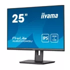 IIYAMA Monitor 25 cali XUB2595WSU-B5 IPS.PIVOT.16:10.USB.DP.HDMI.VGA.2x2W.  300(cd/m2).HAS(150mm)