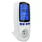 Qoltec Watomierz licznik zużycia energii PM0626 | 3680W | 16A | LCD