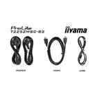 IIYAMA Monitor 22 cale T2252MSC-B2 10 PKT. POJ,IPS,HDMI,DP,2x1W,7H