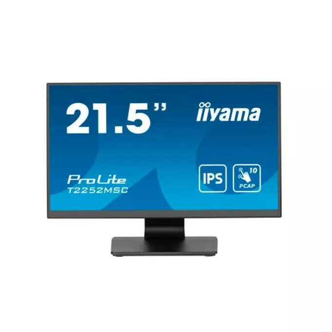IIYAMA Monitor 22 cale T2252MSC-B2 10 PKT. POJ,IPS,HDMI,DP,2x1W,7H