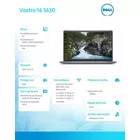 Dell Notebook Vostro 14 (3430) Win11Pro i5-1335U/8GB/256GB SSD/14.0 FHD/Intel UHD/FgrPr/Cam &amp; Mic/WLAN + BT/Backlit Kb/3 Cell/3YPS Aluminium